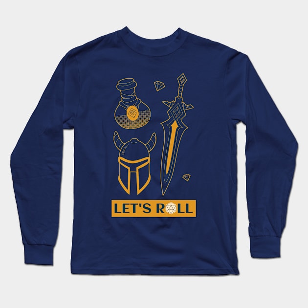 Let's Roll Long Sleeve T-Shirt by natural-20s